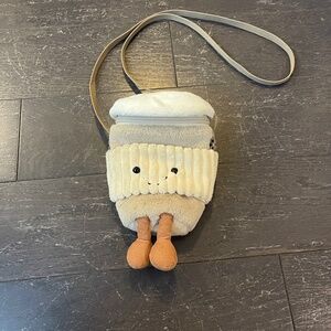 Jellycat AMUSEABLES COFFEE TO GO BAG Soft Plush Toy super cute